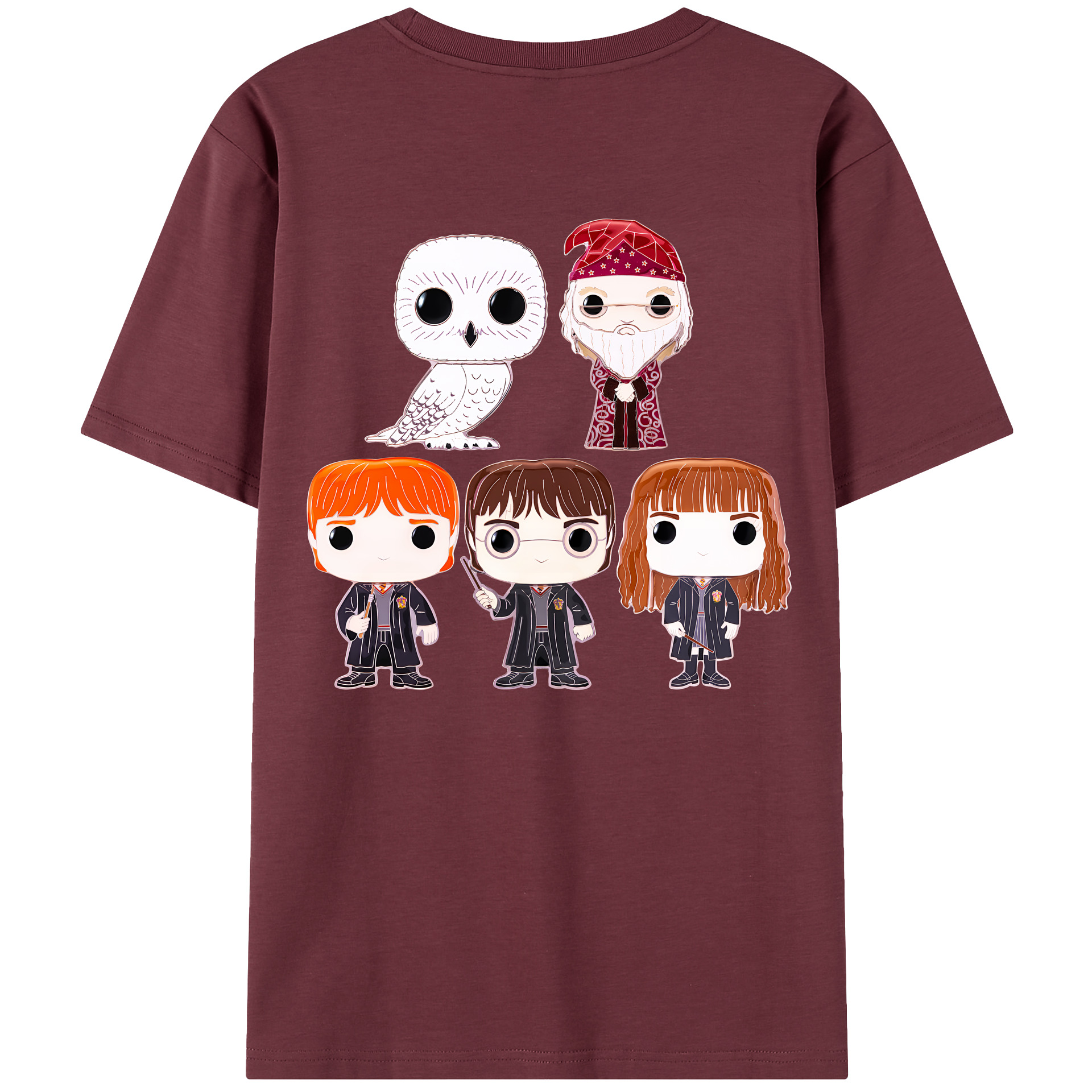 （画像用） Harry Potter ハリー・ポッターシリーズ 綿100％半袖Tシャツ（背面プリント）